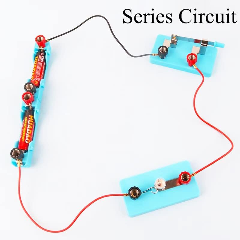 Kit de aprendizaje de circuito de electricidad para niños, herramienta de aprendizaje de experimentos de laboratorio eléctrico de ciencia de física