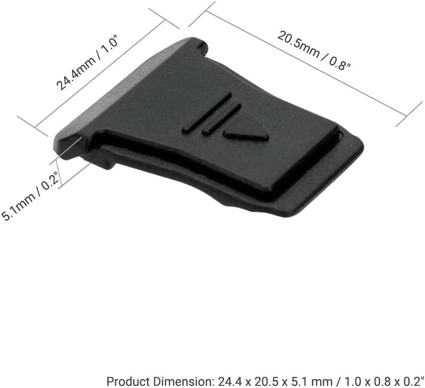 JJC Paquete de 2 protectores de tapa para cámara Canon EOS R50 R10 R8 R7 R6 Mark II R5C R3, sustituye a la cubierta de zapata Canon ER-SC2