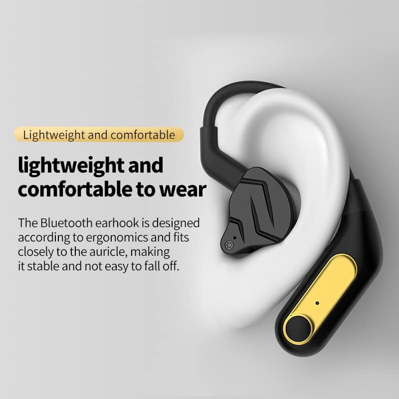 Linsoul KZ AZ15 – Gancho inalámbrico Bluetooth 5.2 mejorado con estuche de carga para auriculares IEMs, batería de larga duración, operación con un