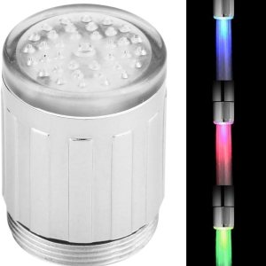 Sensor de temperatura ahorrador de agua, sensor de temperatura LED del grifo con cambio de color LED con control de temperatura de 3 colores para Sensor de temperatura ahorrador de agua, sensor de temperatura LED del grifo con cambio de color LED con control de temperatura de 3 colores para