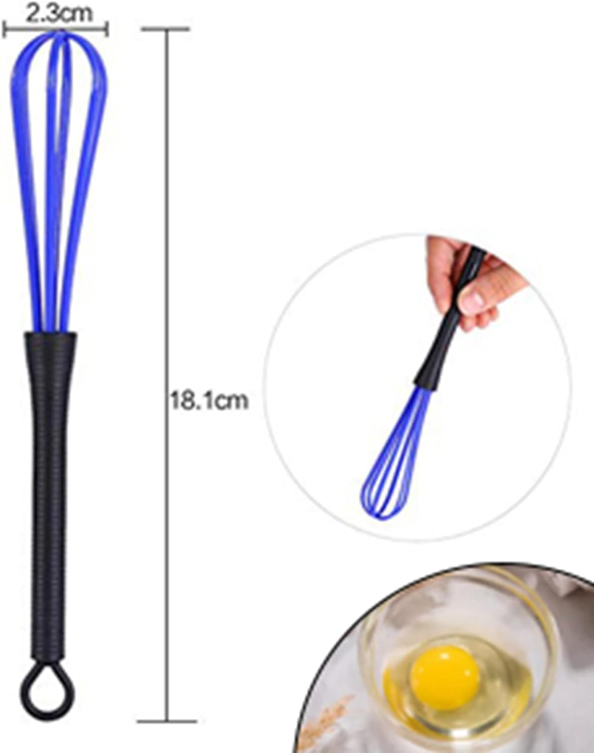 Juego de batidores de plástico, 5 piezas de mini tinte para el cabello, agitador de crema, multicolor, herramienta mezcladora de cocina, salón de