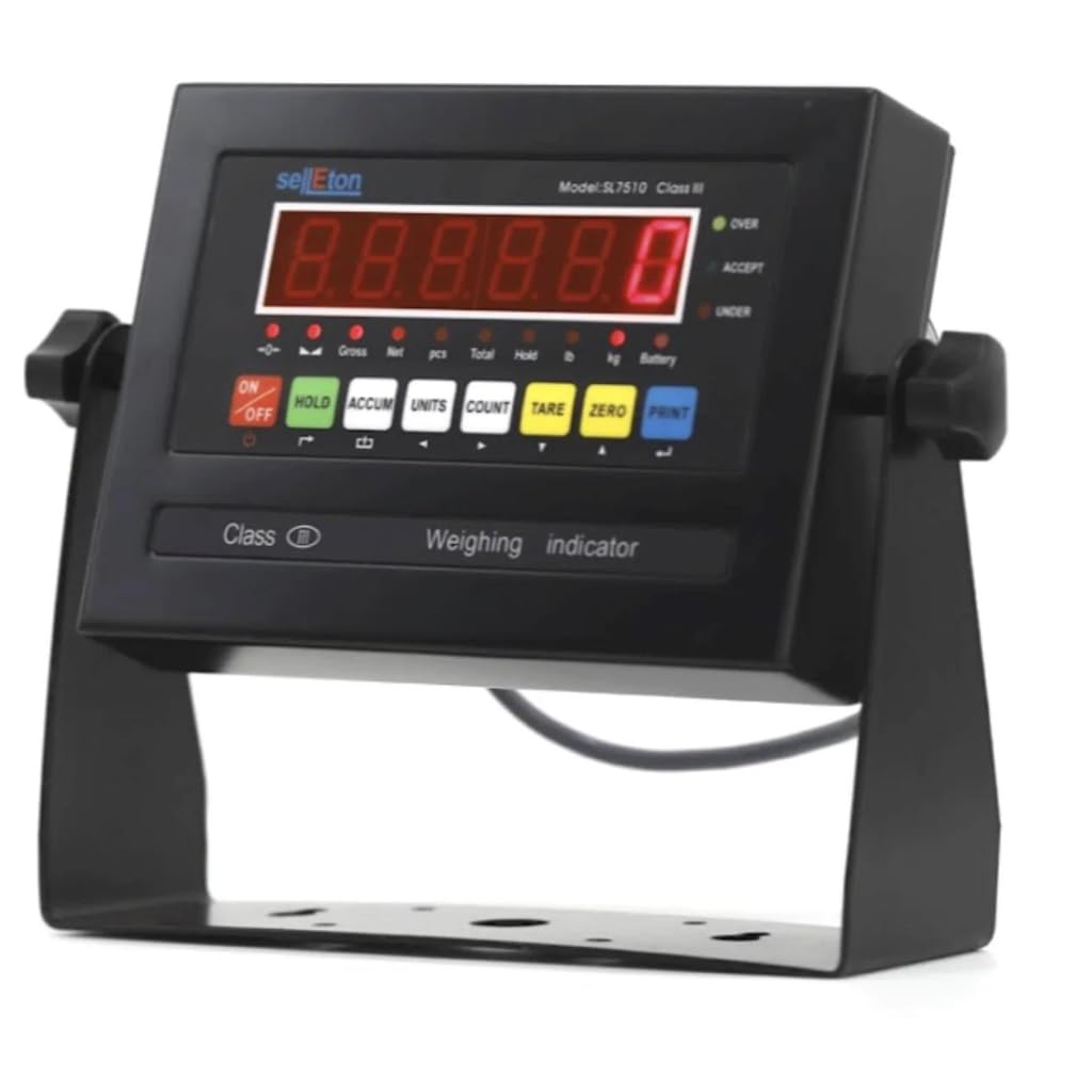 SellEton SL-915-Series NTEP, báscula de banco legal para el comercio con encimera de banco de acero inoxidable y software libre, tapa de 16 x 20