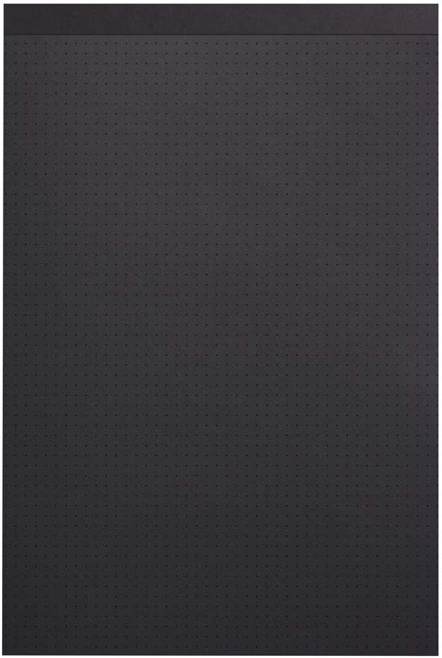 RHODIA Touch 116113C – Bloque negro Maya Pad A4+ New Ruler Cross – 50 hojas – Clairefontaine Maya papel negro 4.23 ozm – para caligrafía y dibujo