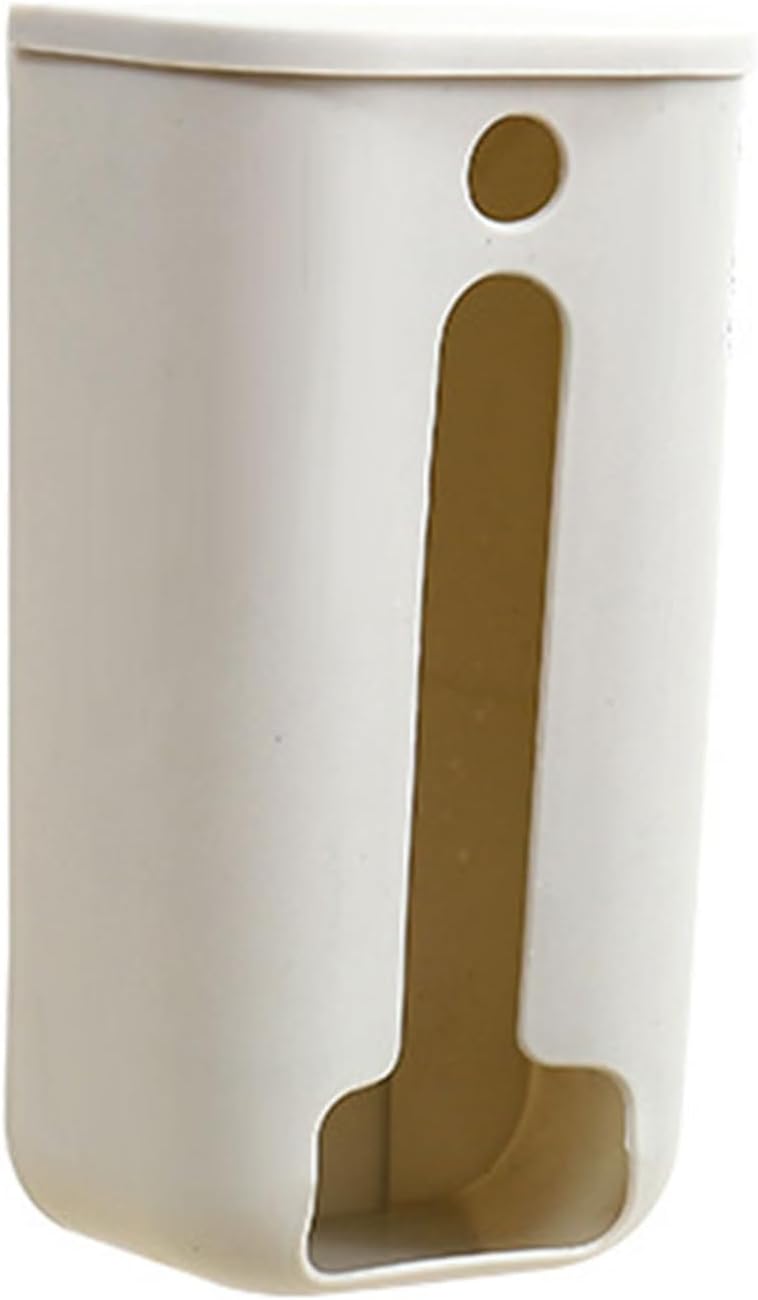 Dispensador de bolsas de basura, soporte de plástico para montaje en pared, organizador de armario de cocina, caja de almacenamiento para bolsa de