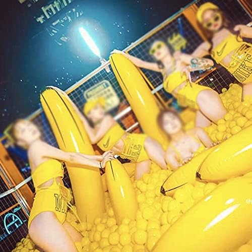 4 accesorios inflables de plátano, incluye 3 plátanos de 23 pulgadas, 1 plátano de 70 pulgadas, globos de plátano para decoraciones de fiesta,
