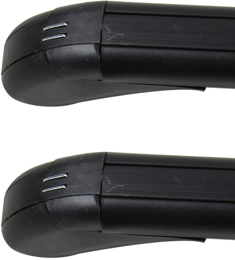 Fetcoi Barras transversales de techo de 2 piezas para Honda Civic 06-20, de aluminio, con bloqueo, capacidad de carga de 165 libras, juego de barras