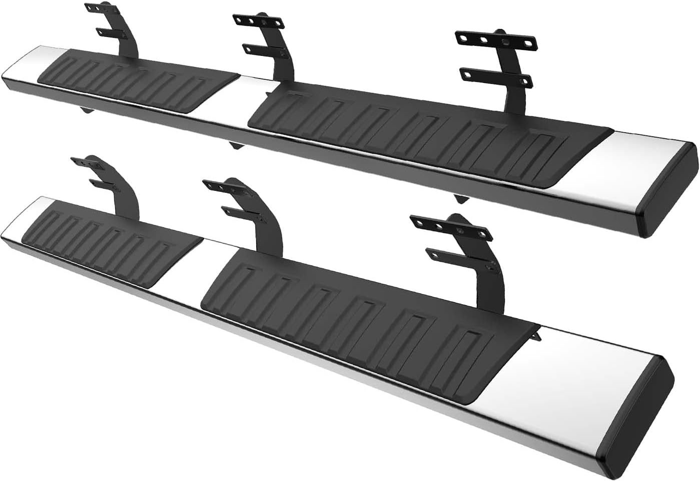 AUTOSAVER88 Estribos de paso lateral Nerf Bar compatible con Dodge Ram 1500 Crew Cab 2019-2023 Nuevo estilo de carrocería (no compatible con 2500