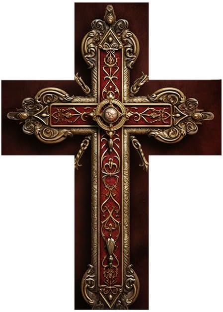 -Christians – Letrero de cruz de madera para decoración del hogar de granja, cruz de pared inspiradora religiosa, placa de arte de pared de madera,