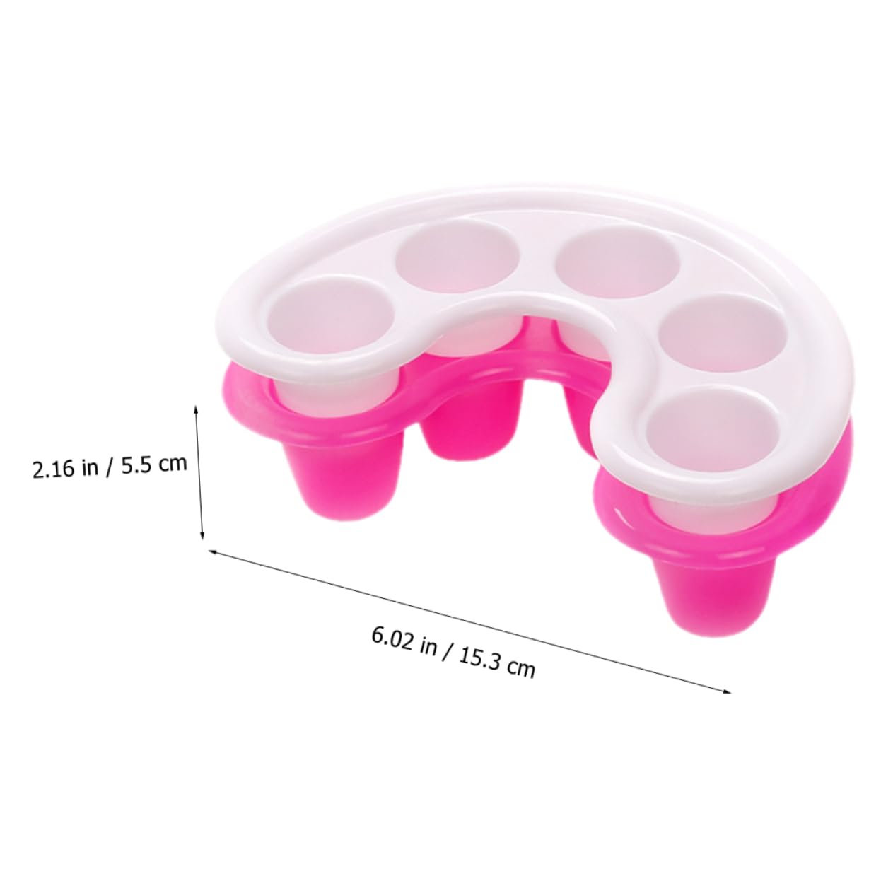 FOMIYES Cuenco de remojo de uñas, 2 unidades, cuenco de remojo de uñas, accesorio de arte de uñas, recipiente para exfoliación, recipiente de remojo