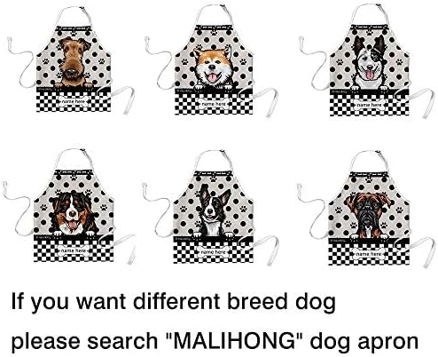 MALIHONG Delantal de aseo para perros con lunares personalizados, lindo perro Rhodesian Ridgeback