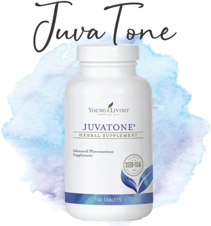 Young Living JuvaTone Tablets 150 ct – Tabletas de suplemento de hierbas – Complejo herbario de fitonutrientes y aceites esenciales de primera