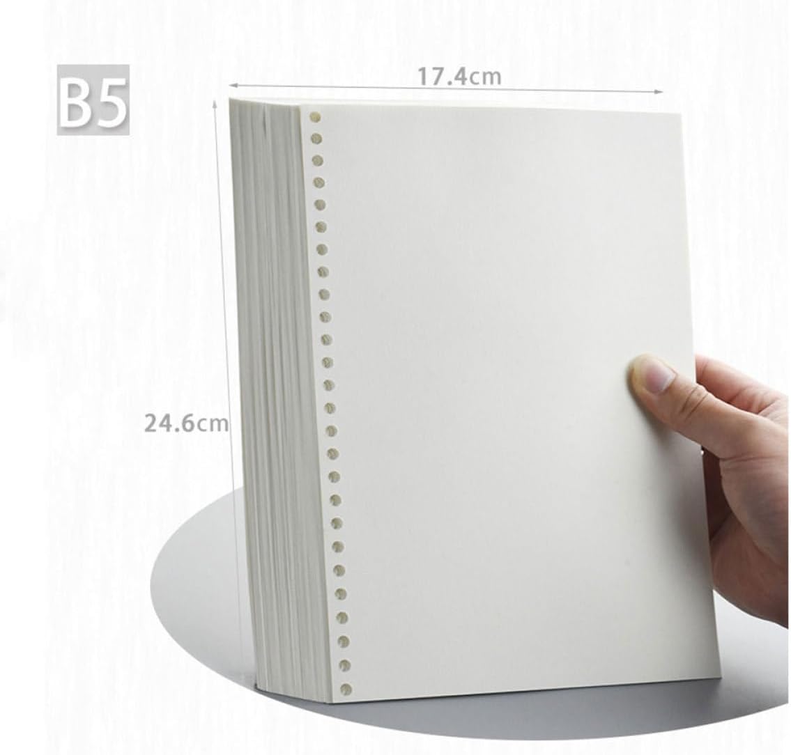 VILLCASE 50 hojas de recambio de página, bloc de dibujo para niños, diarios, blocs de bocetos de papel para niños, papel de recambio de dibujo para