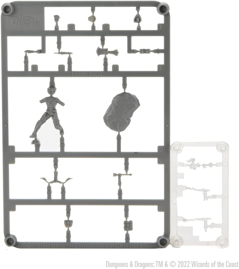 D&D Frameworks Human Rogue Female – Sin pintar y sin ensamblar
