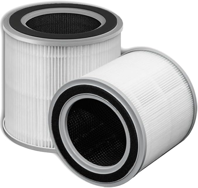 HH001 Reemplazo de filtro, compatible con el purificador de aire Hynik Alviera HH001, prefiltro de filtración de 3 etapas, filtro HEPA verdadero,