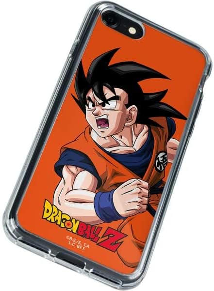 Skinit Funda transparente compatible con iPhone SE (2 y 3 generación), diseño oficial de Dragon Ball Z Goku Turtle School Uniforme