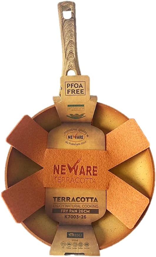Neware TerraCotta – Sartén con revestimiento de 11.0 in (11 pulgadas) 100 sin PFOA antiadherente SARTEN