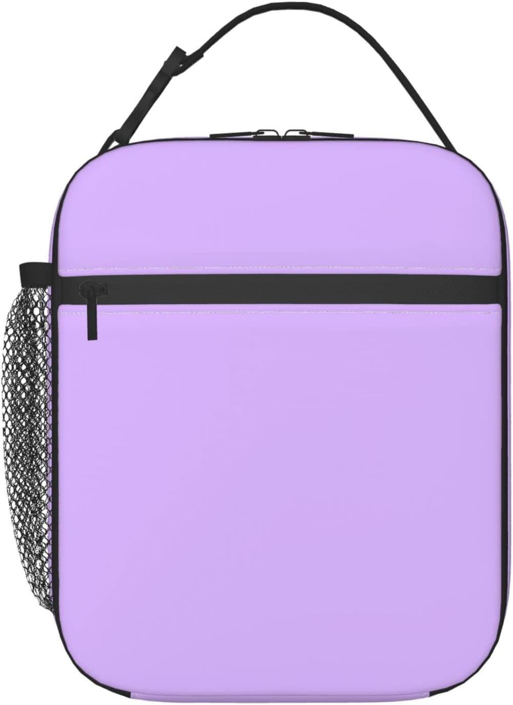Bolsa de almuerzo morada para la escuela y la oficina, caja de picnic térmica lavable para niños, niñas, adultos, mujeres, reutilizable, aislada,