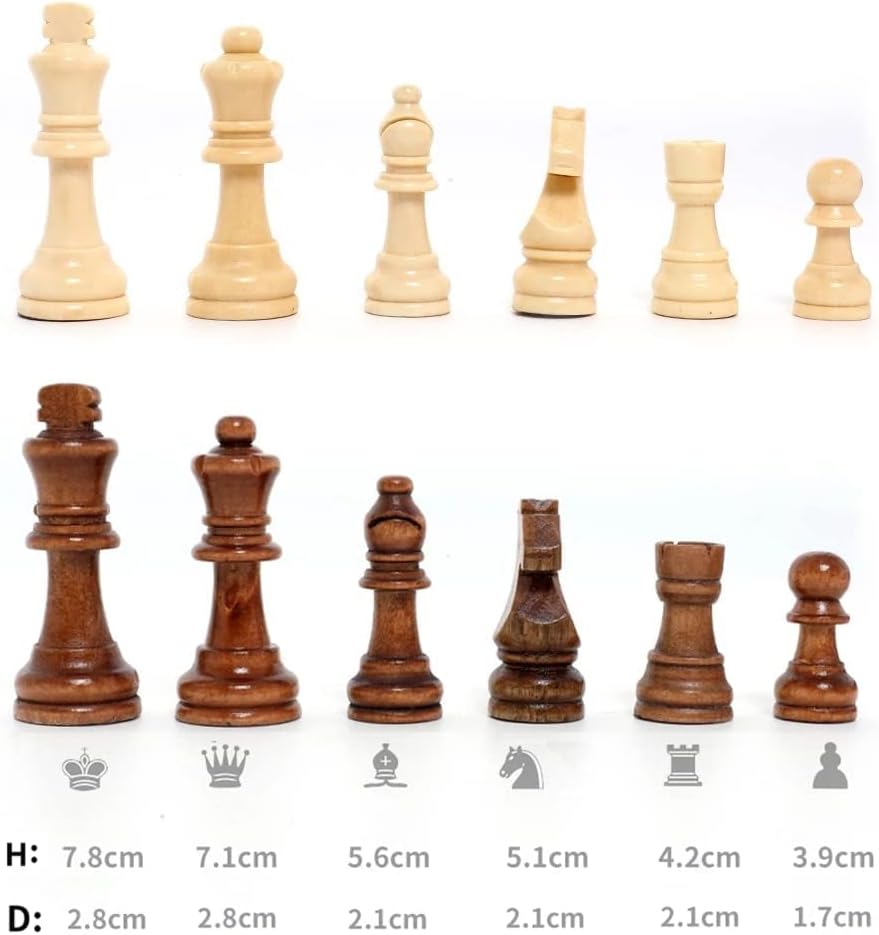 Ajedrez Plegable Juego de Entretenimiento Intelectual Portátil 3 en 1 Tablero de Ajedrez Múltiples Modos Lujo Caballero Damas Ajedrez