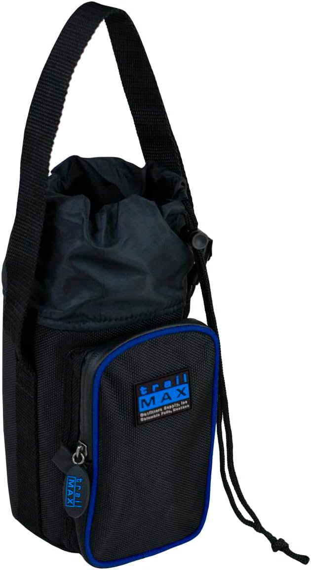 500 Series – Portabotellas de agua para botella de agua de acero inoxidable de 1 litro, aislada y acolchada, nailon Ripstop de 1680 deniers