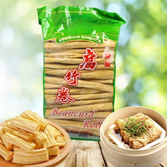 10.58 oz de rollos secos Beancurd Sticks proteína vegana, baja en grasa y deliciosa en salteados, sopas, ensaladas, delicia de Buda, tofu de mapo,