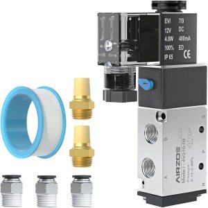 14 “NPT 12V 2 posición 5 vías válvula solenoide, válvula solenoide eléctrica operada por piloto de una sola bobina (caja de conexiones) 4V210-08 14 “NPT 12V 2 posición 5 vías válvula solenoide, válvula solenoide eléctrica operada por piloto de una sola bobina (caja de conexiones) 4V210-08