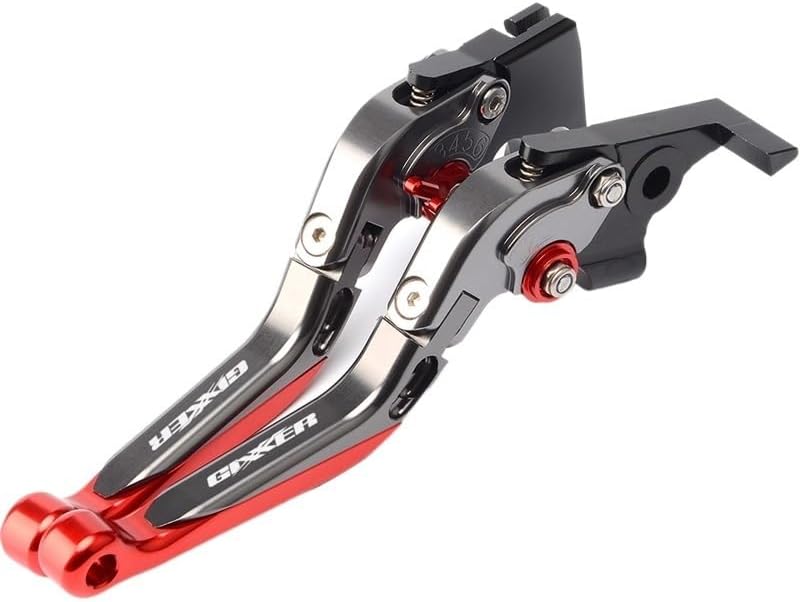 M – Palancas de embrague de freno plegables ajustables y extensibles para motocicleta Suzuki GIXXER 250 SF 250SF 150 125 2020-2023 Y (color  gris