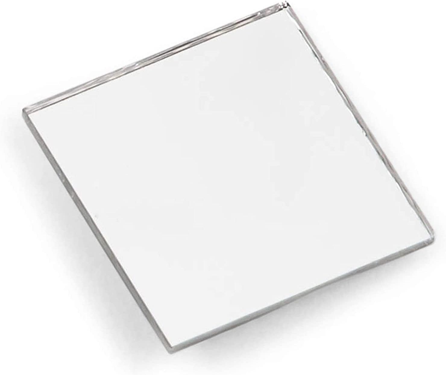150 espejos cuadrados pequeños para manualidades, azulejos de vidrio para centros de mesa, decoraciones de bricolaje (3 tamaños)