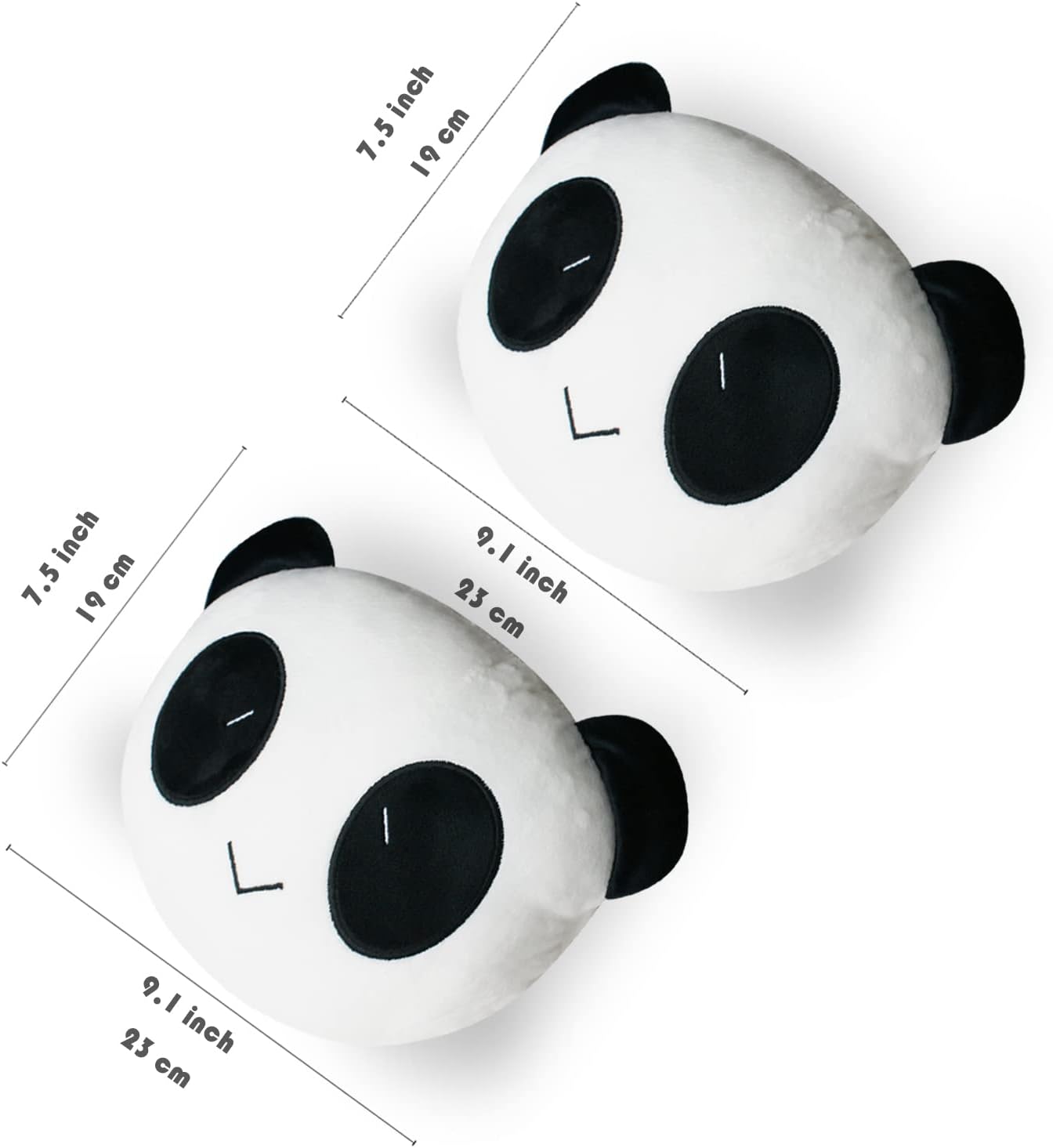 Sexysamba Almohada para reposacabezas de automóvil, almohada de cuello de dibujos animados para automóvil, cómoda almohada suave para asiento de