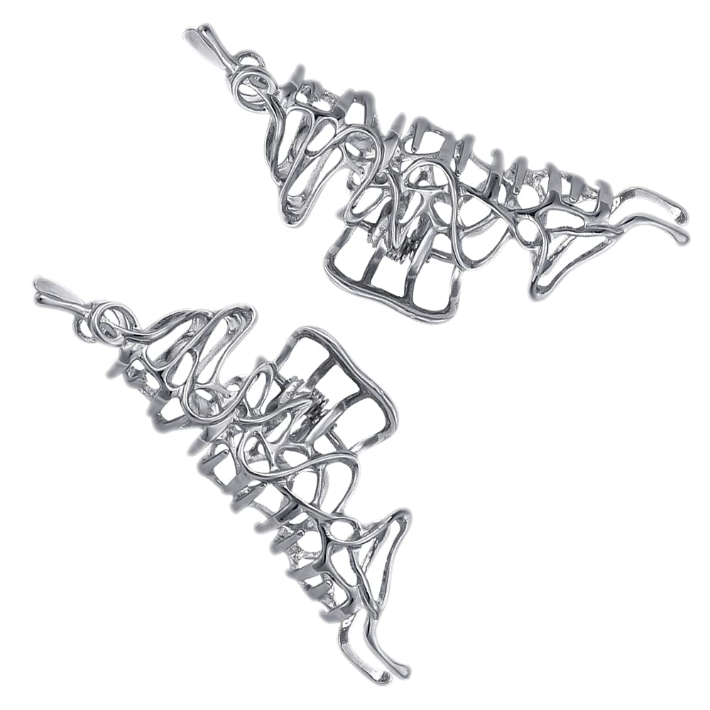 2 pinzas de metal grandes para el cabello, pinzas para el cabello plateadas, pinzas de cabello perfectas para mujeres y cabello más delgado y