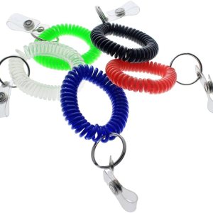 Specailist ID – Soporte para insignia de bobina de muñeca, elástico en espiral de alta calidad, llaveros y llavero, Variado Specailist ID – Soporte para insignia de bobina de muñeca, elástico en espiral de alta calidad, llaveros y llavero, Variado