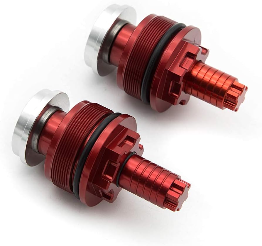 FXCNC – Ajustadores de precarga de motocicleta Pernos de horquilla de aluminio y tornillos compatibles con YZF R3 MT03 2014-2018, YZF R25 MT-25
