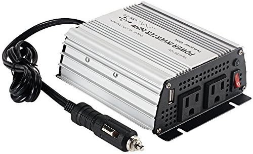 Inversor de corriente de 200 W CC 12 V, salida 110 V-120 V AC inversor de coche con adaptador de coche USB