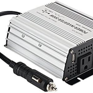 Inversor de corriente de 200 W CC 12 V, salida 110 V-120 V AC inversor de coche con adaptador de coche USB Inversor de corriente de 200 W CC 12 V, salida 110 V-120 V AC inversor de coche con adaptador de coche USB
