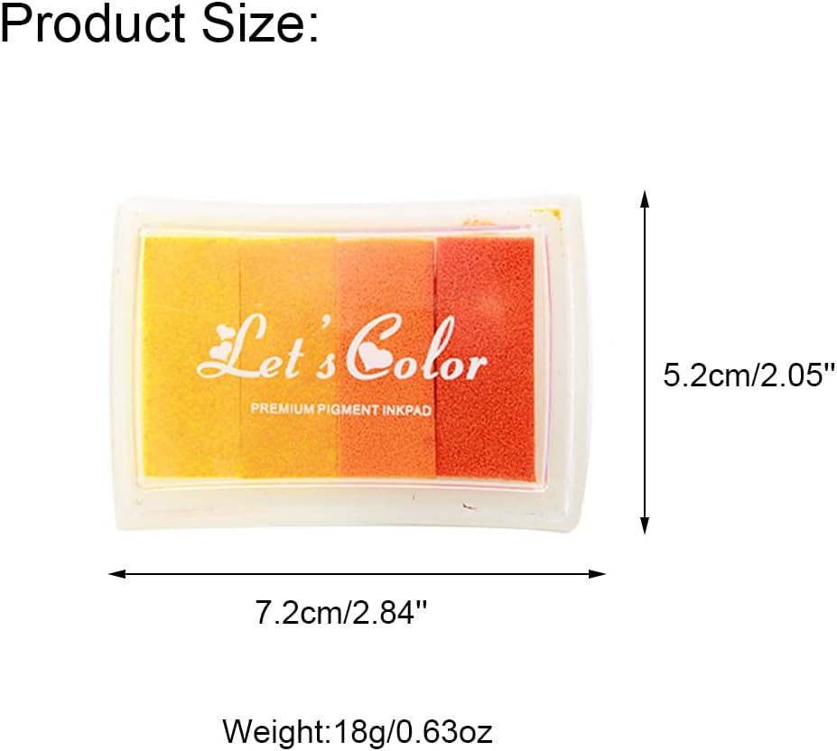 6 almohadillas de tinta para manualidades, almohadillas de tinta lavables para niños, almohadillas de tinta multicolor para sellos de goma, papel,