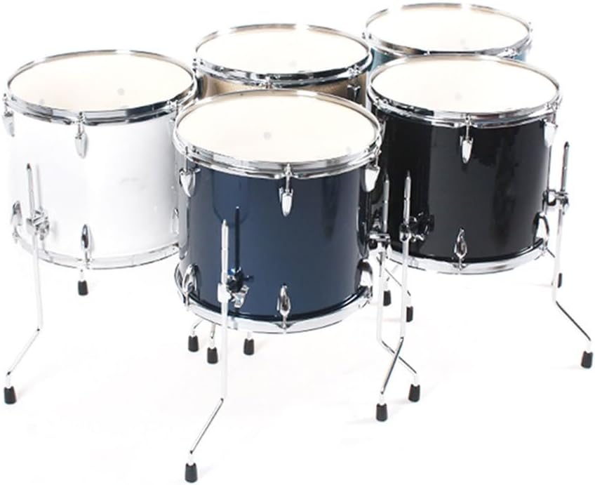 VICASKY 3 piezas de patas de piso con soportes, patas de soporte de tambor, pata de Tom de piso con punta perla, estante de montaje, pata de metal