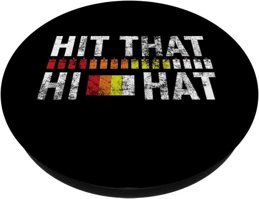 808 Hit That Hi Hat – Máquina de tambor Roland 808 – PopSockets Grip and Stand for Phones and Tablets