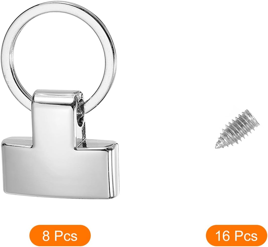 uxcell Accesorios para llavero con llavero y anillo para bolso de mano para llavero de automóvil, cordón colgante