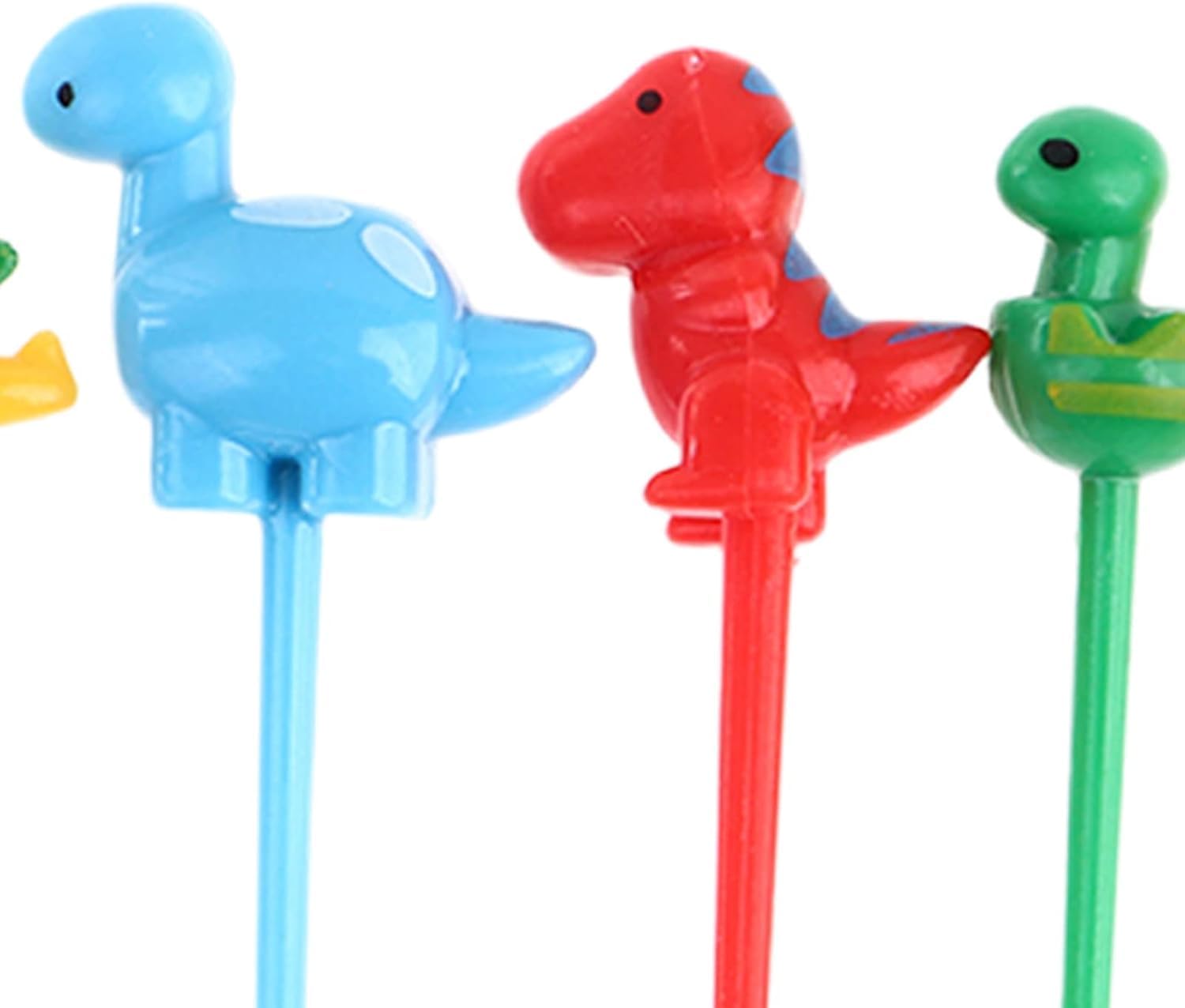 6 palillos coloridos de alimentos de animales para niños, divertidas púas Bento, lindos palillos de dientes de alimentos de frutas de dibujos