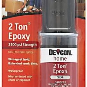 Resina epoxi transparente 2 Ton, Devcon 31345, 0.84 onzas líquidas Resina epoxi transparente 2 Ton, Devcon 31345, 0.84 onzas líquidas