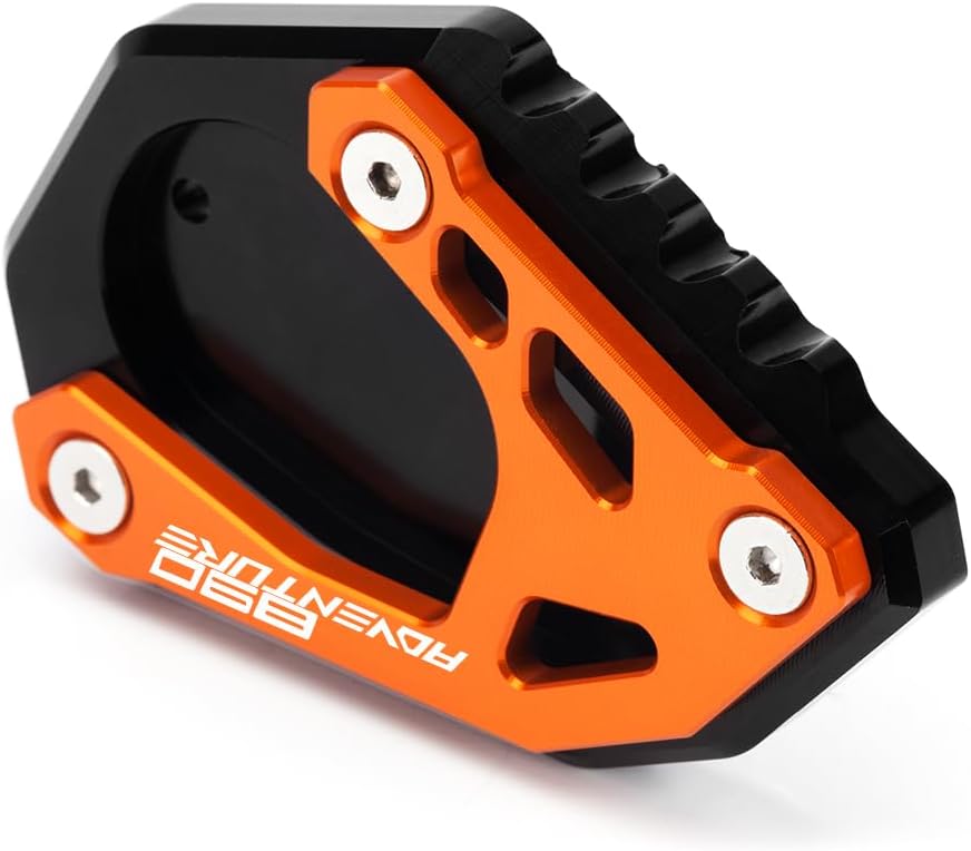 Placa de extensión para soporte lateral de motocicleta compatible con KTM 890 AdventureR 2020-2023  Soporte de almohadilla de pie 890 ADV 890ADV
