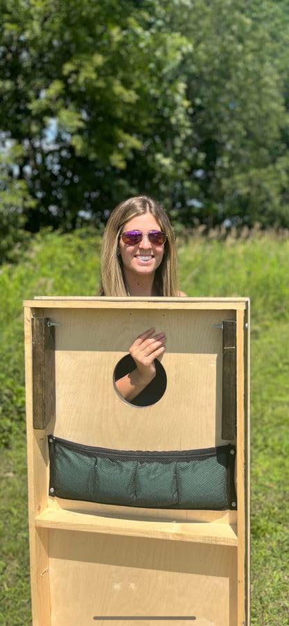 Bolsa de Cornhole Caddy (paquete doble)  Almacenamiento de bolsas de maíz  Accesorios para tableros de Cornhole