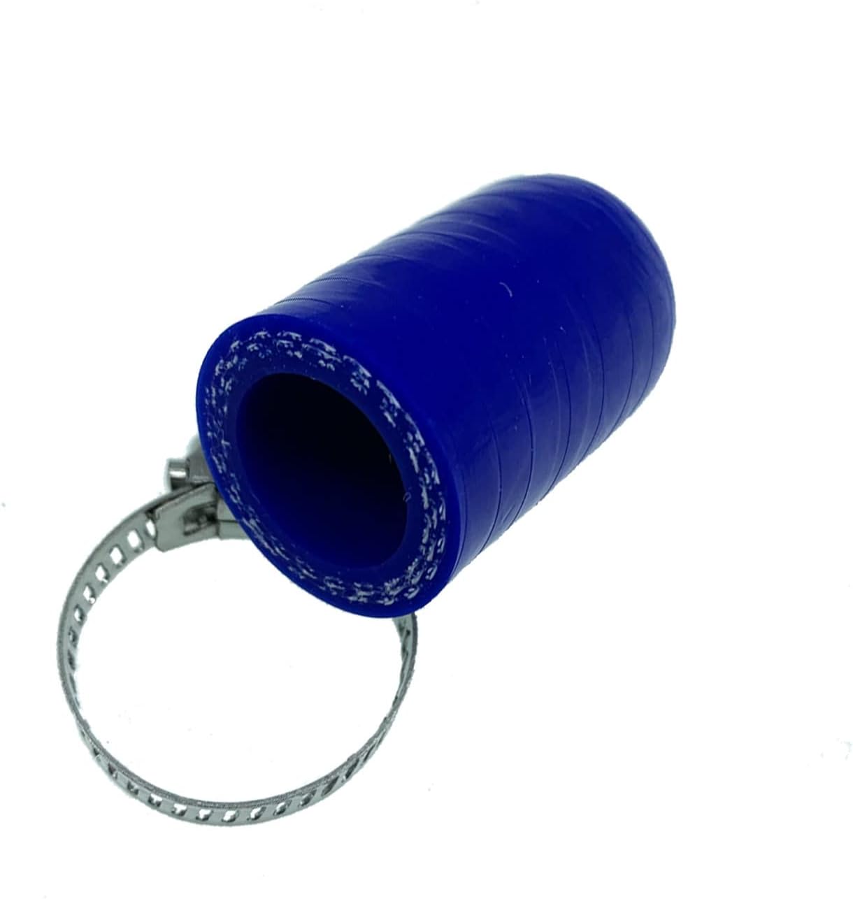 Tapa de refrigerante de silicona reforzada universal azul de 12 “(13 mm) con abrazadera para calentador de derivación Puerto de agua de vacío Kit de