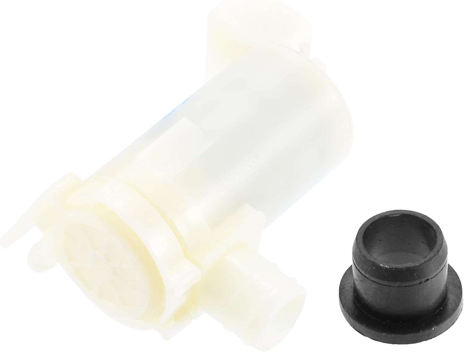 ACROPIX Bomba de motor para lavadora de parabrisas con ojal para base Nissan 200SX, paquete de 1, color negro