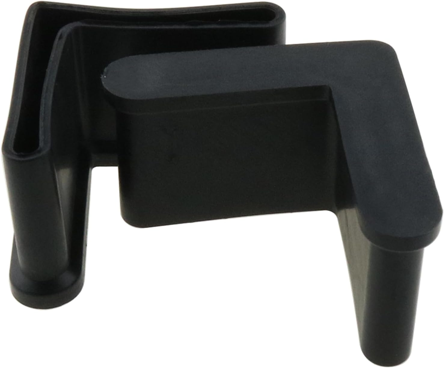 Heyous 10 fundas de goma en forma de L para pies de muebles, almohadillas de hierro angular, protectores de patas de patas de muebles, fundas de