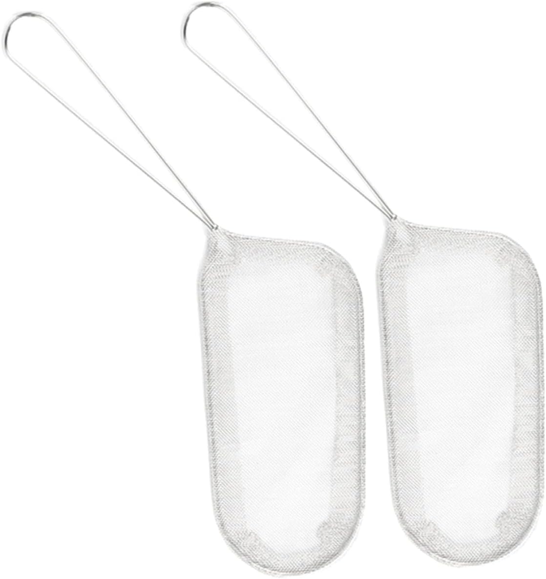 2 unidades de acero inoxidable Colador de fideos Fry Basket Contenedor de freidora de acero inoxidable Cesta para freír Mini cesta cuadrada de papas