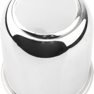 RTRHINOTUNING Tapones centrales de rueda de empuje de 3.19 pulgadas, color plateado cromado para remolques de llantas de camión, 1 unidad RTRHINOTUNING Tapones centrales de rueda de empuje de 3.19 pulgadas, color plateado cromado para remolques de llantas de camión, 1 unidad