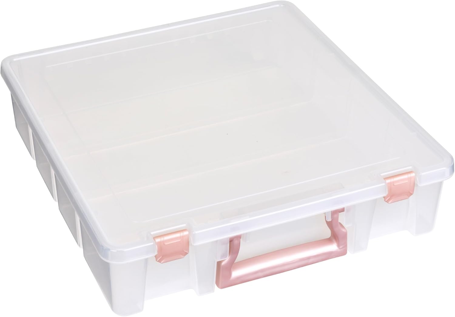 ArtBin Caja organizadora transparente para manualidades, color oro rosa