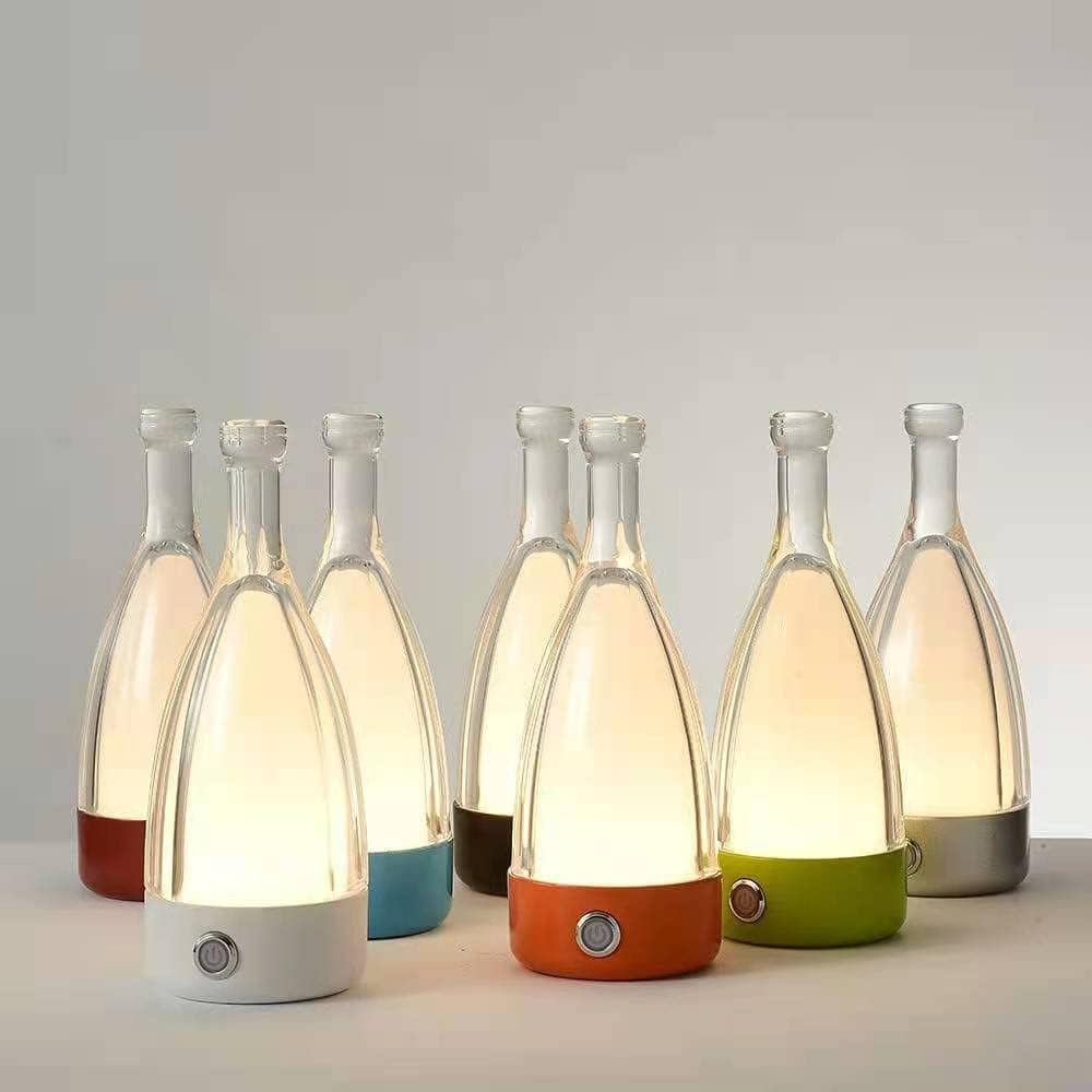 ‘Anna’ – Lámpara de mesa moderna, luz LED inalámbrica dividida, interruptor de control táctil de atenuación, recargable por USB, luz elegante para