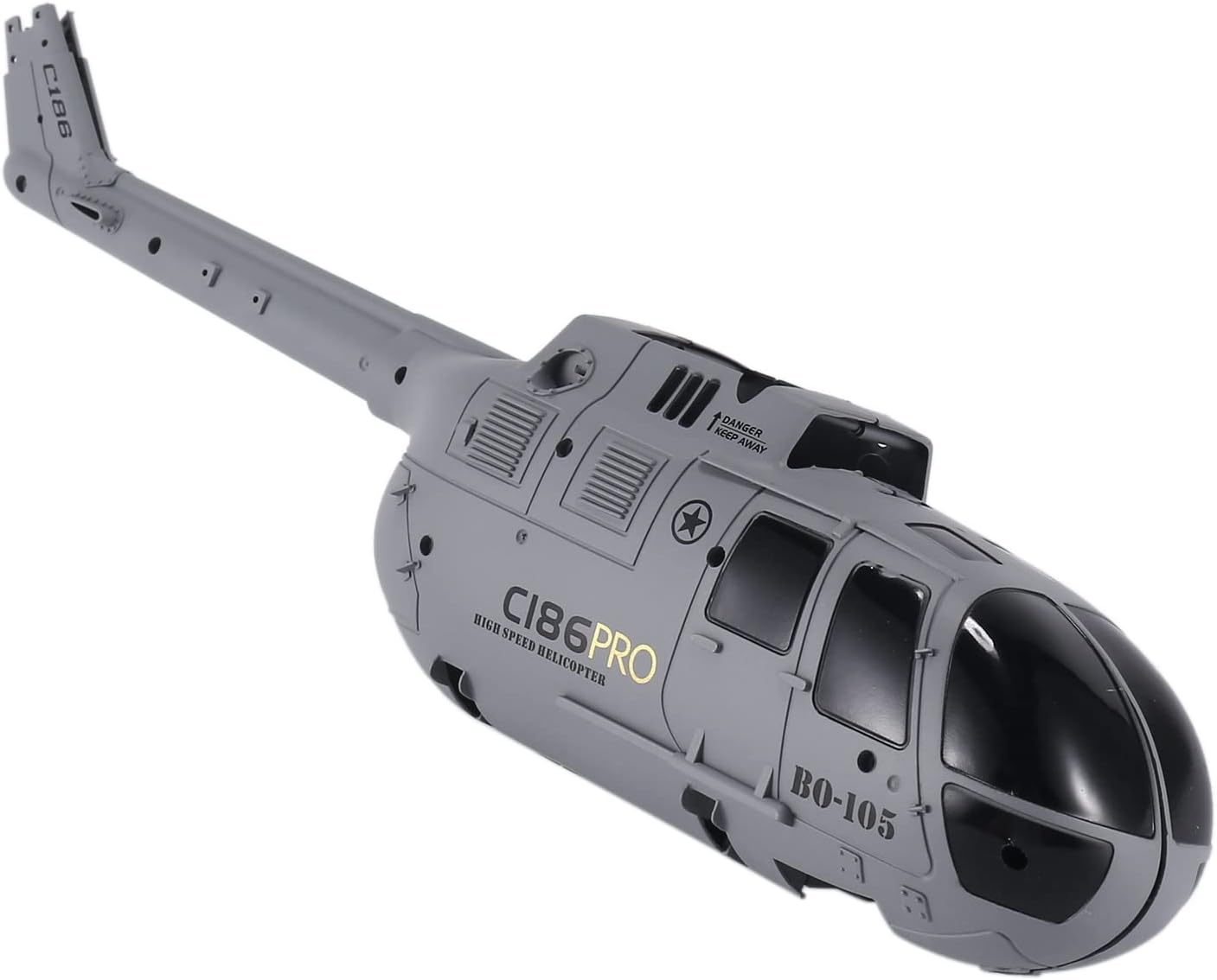 C186 – Juego de cubierta de carcasa para C186 C-186 RC helicóptero avión drone piezas de repuesto accesorios de actualización, 1