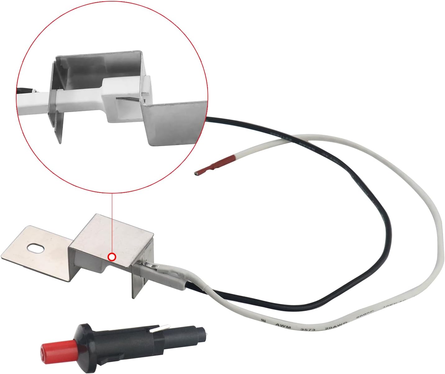 80463 – Kit de encendido de repuesto para Weber Traveler Portable 9010001 9013001 9020001 9030001 Q100 Q120 Q200 Q220 Q1000 Q2000, botón de
